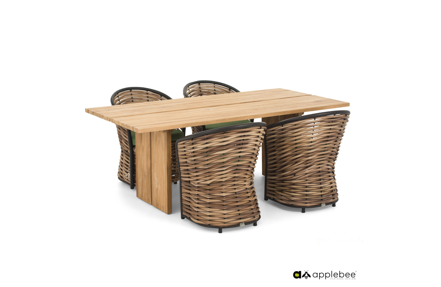 Dining Armchair (with cushions) APPLE BEE 70000032 GREEN