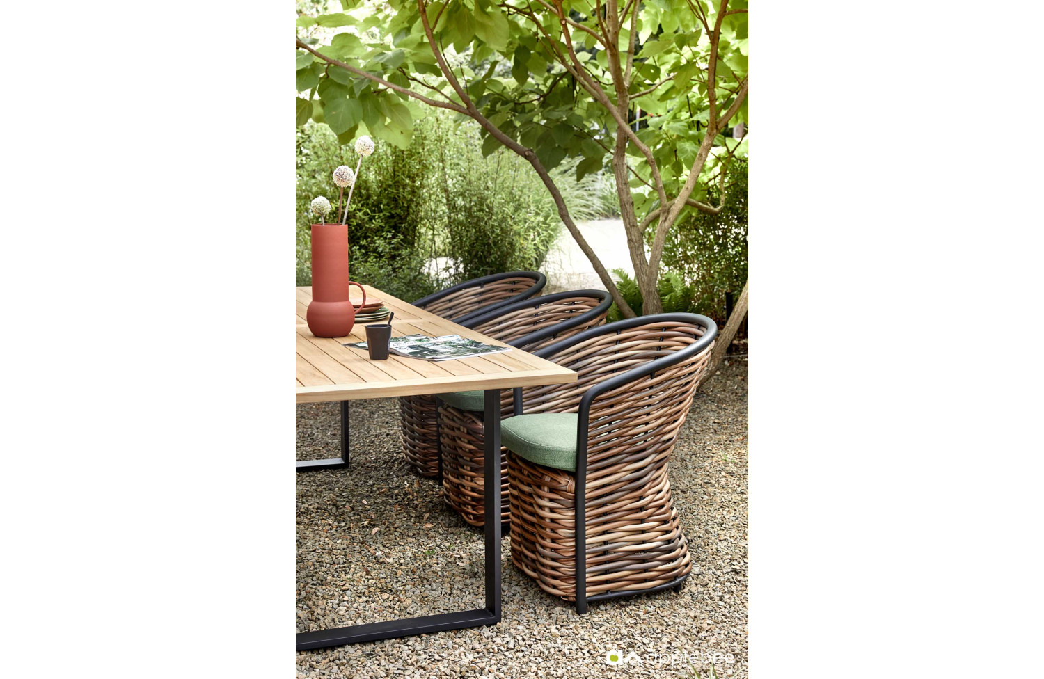 Dining Armchair (with cushions) APPLE BEE 70000032 GREEN