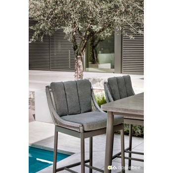 BIJOU Bar Stool (with cushions) APPLE BEE BIJOU 70001571 /TAUPE/GREY