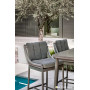 BIJOU Bar Stool (with cushions) APPLE BEE BIJOU 70001571 /TAUPE/GREY