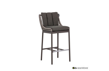 BIJOU Bar Stool (with cushions) APPLE BEE BIJOU 70001571 /TAUPE/GREY