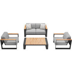 Lounge set ( with cushions) HIGOLD CAMBUSA 206210 / ANTHRACITE