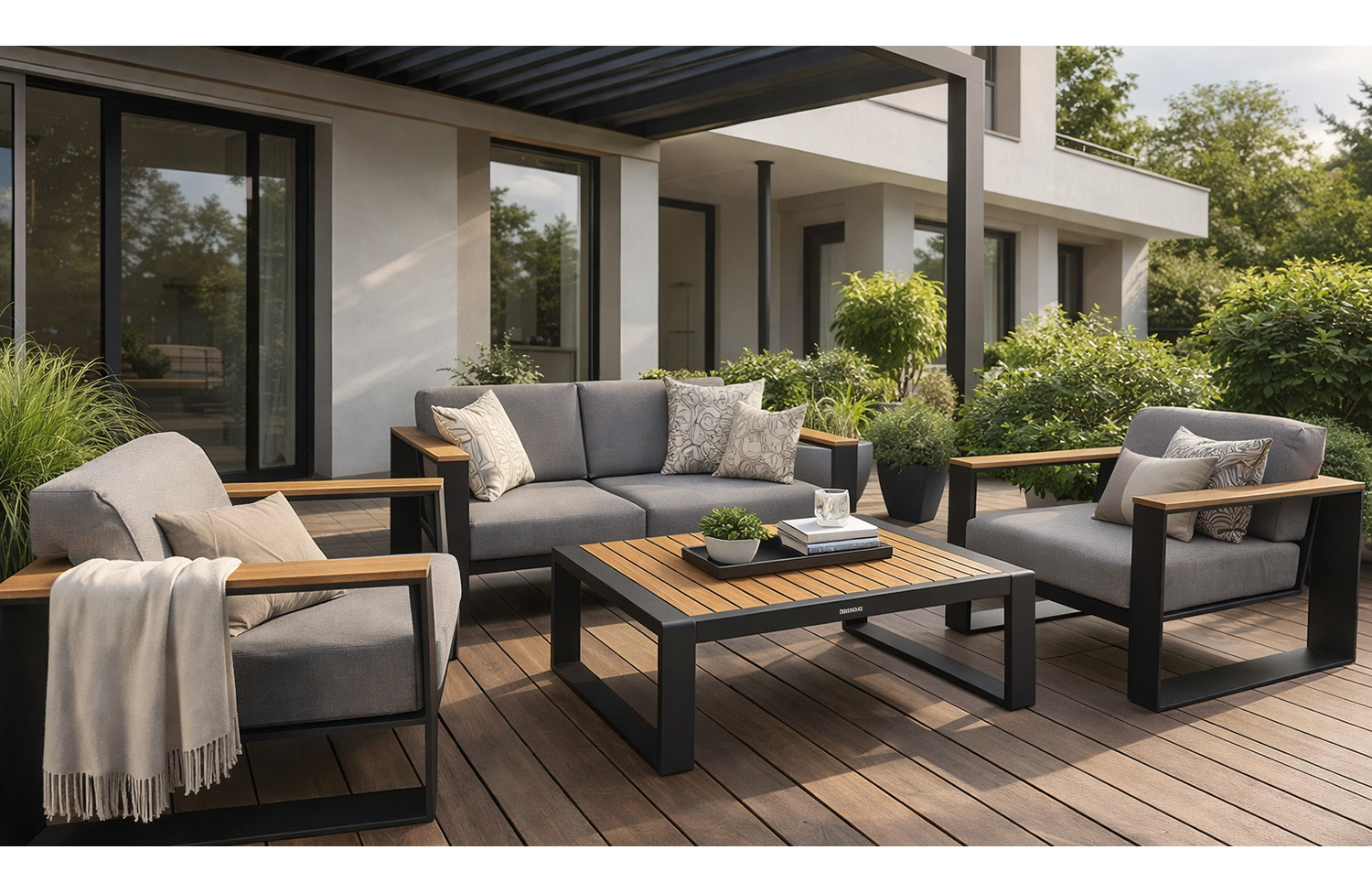 Lounge set ( with cushions) HIGOLD CAMBUSA 206210 / ANTHRACITE