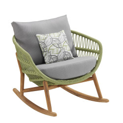 Rocking armchair (with cushions) HIGOLD VASCA 30151525 / GREEN