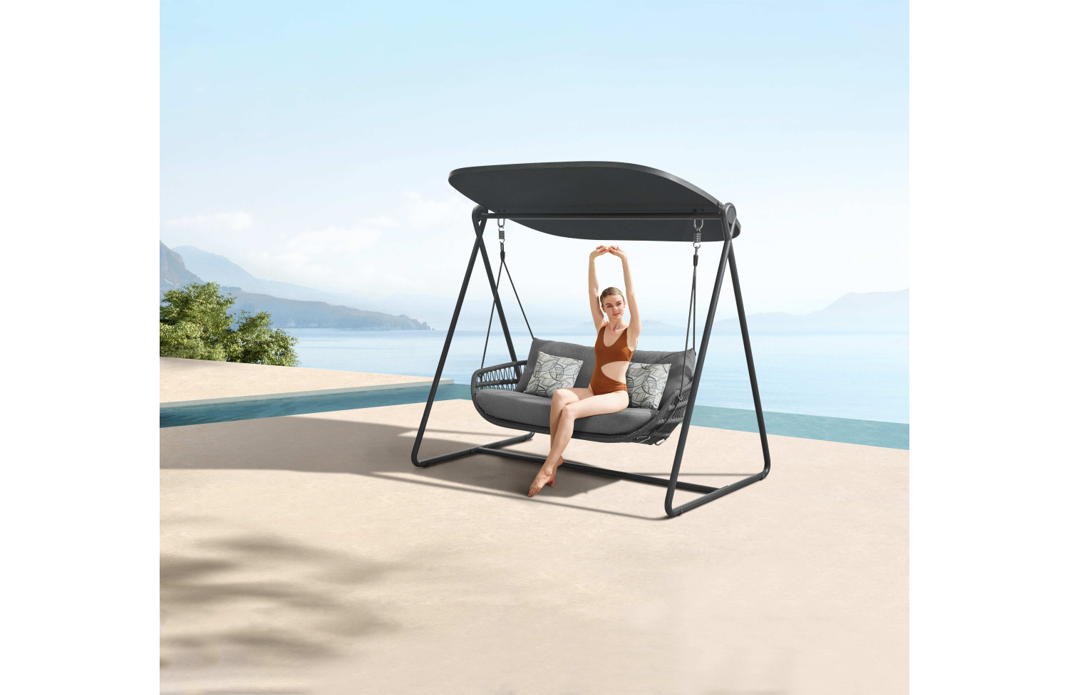 2-Seater swing (with cushions) HIGOLD VASCA 301593 / ANTRACYT