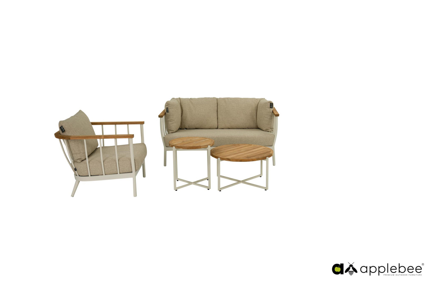 Lounge Armchair (with cushions) APPLE BEE CONDOR OYSTER 72000409/TAUPE