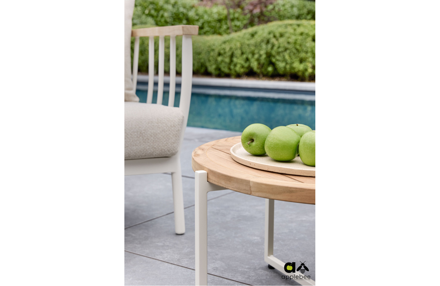 Coffee Table d.94 (teak) APPLE BEE CONDOR OYSTER 72000413 / TAUPE