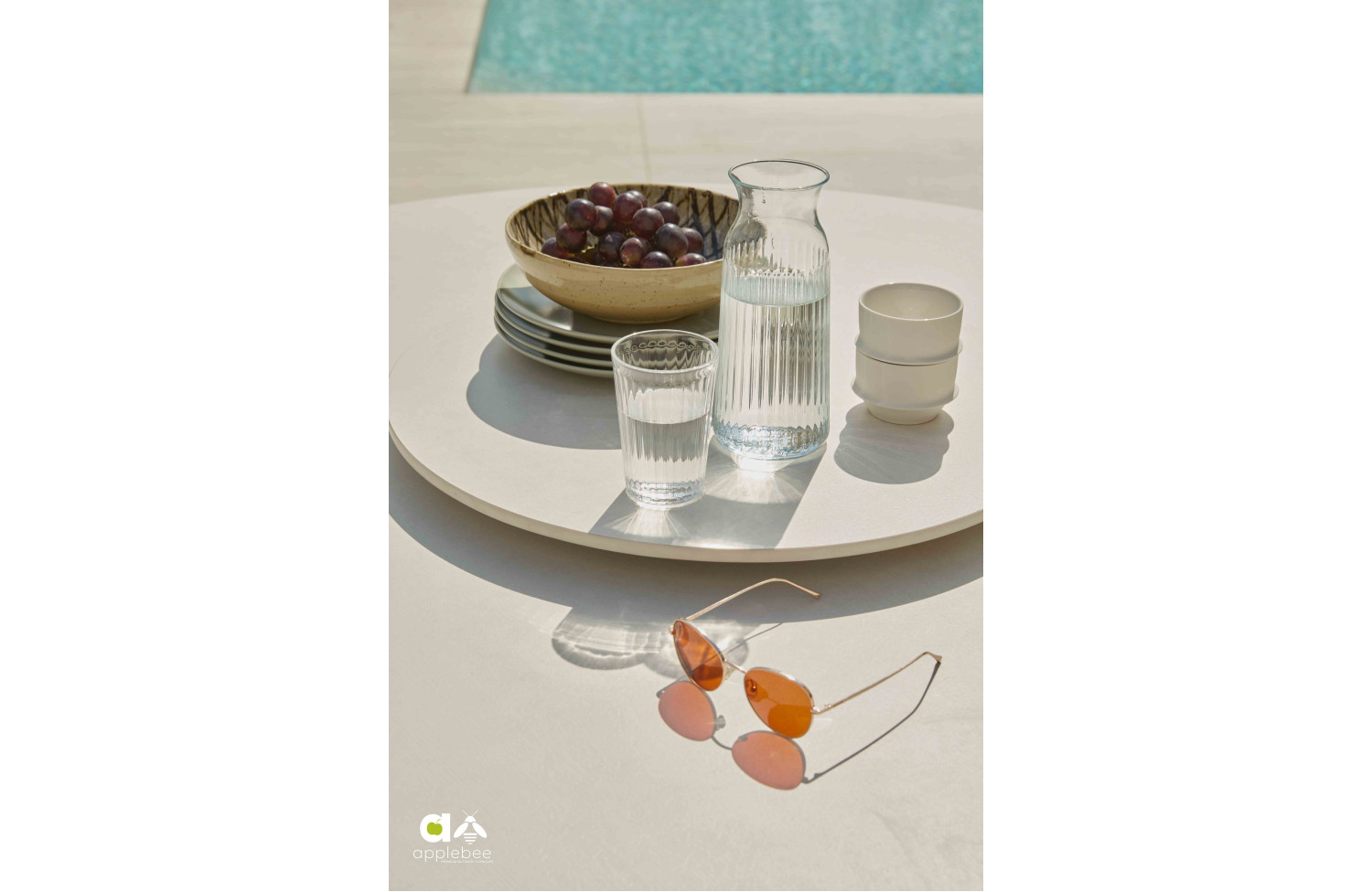 MELVILLE OYSTER "LAZY SUSAN" for dining table top APPLE BEE MELVILLE OYSTER 72000336