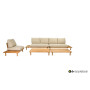 2-Seater sofa (175) with left side table (with cushions) APPLE BEE SLING 72000424