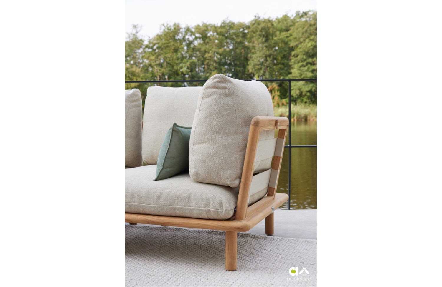 2-Seater sofa (175) with left side table (with cushions) APPLE BEE SLING 72000424