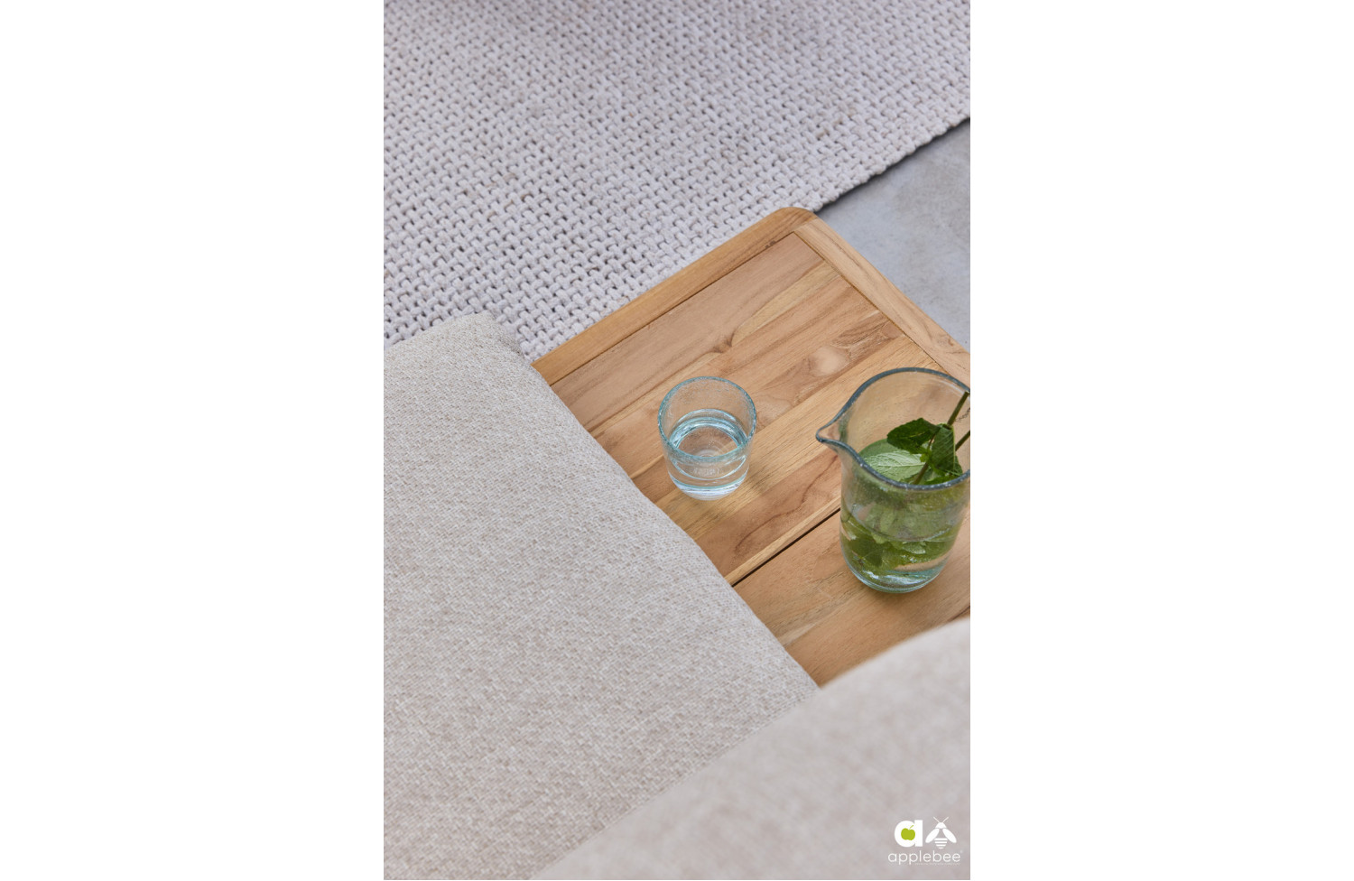 2-Seater sofa (175) with left side table (with cushions) APPLE BEE SLING 72000424