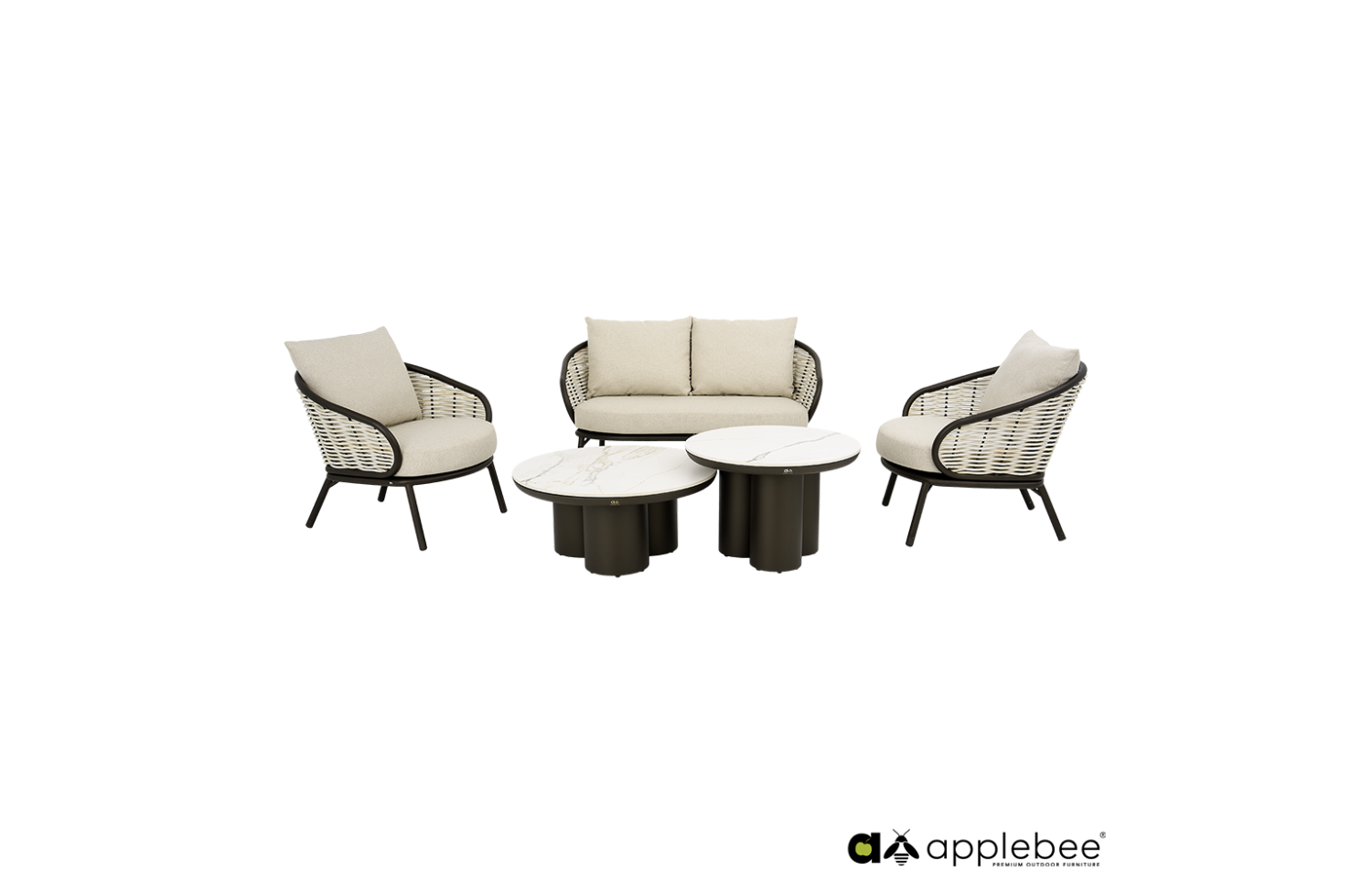 Lounge Armchair (with cushions) APPLE BEE PINE KEY 72000652 / BRONZE