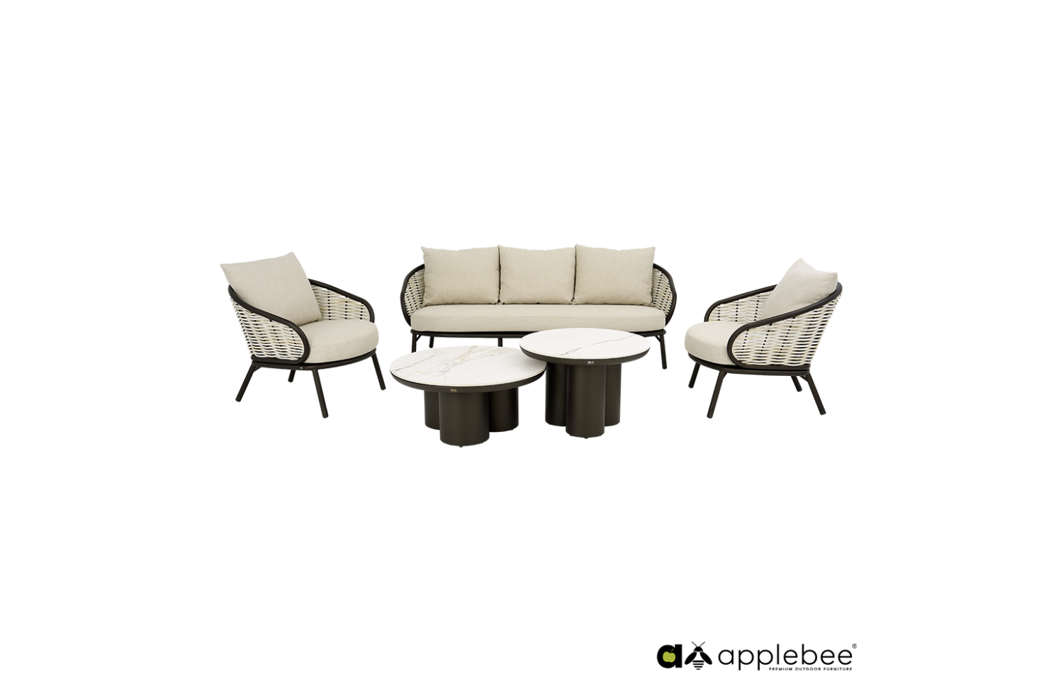 Lounge Armchair (with cushions) APPLE BEE PINE KEY 72000652 / BRONZE