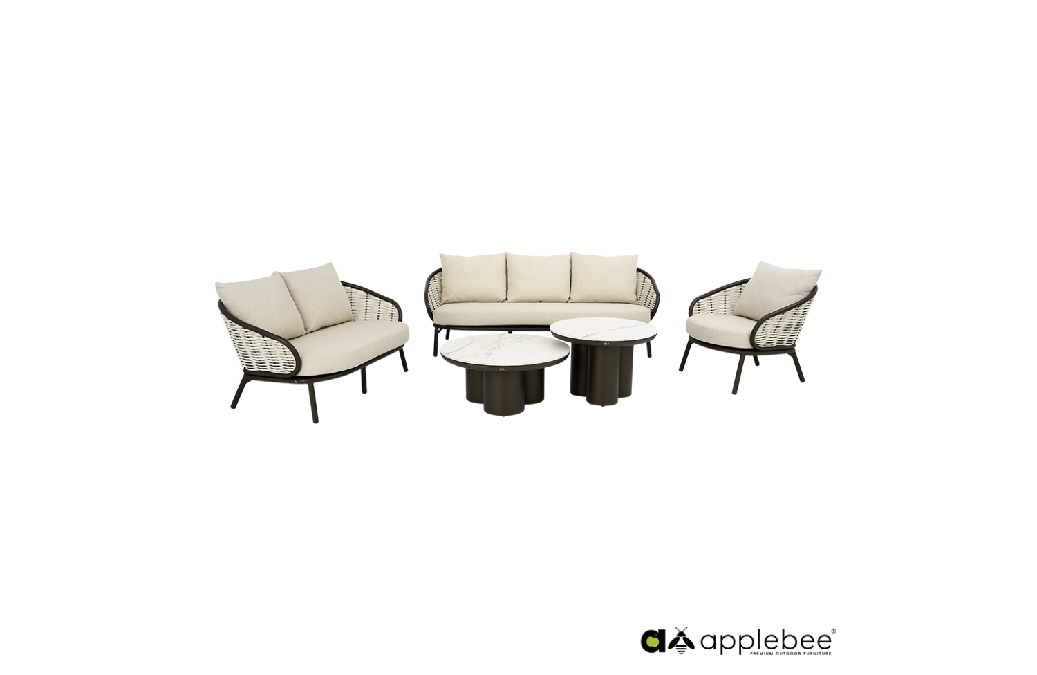 Lounge Armchair (with cushions) APPLE BEE PINE KEY 72000652 / BRONZE