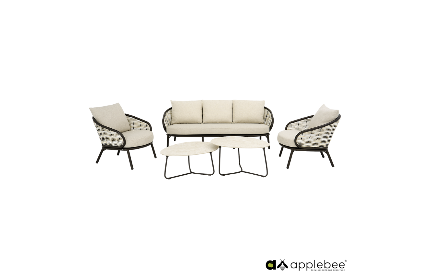 Lounge Armchair (with cushions) APPLE BEE PINE KEY 72000652 / BRONZE