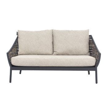 Sofa 2-osobowa (z poduszkami) APPLE BEE MILOU 72000242/BLACK