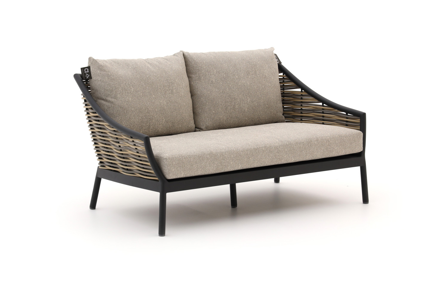 Sofa 2-osobowa (z poduszkami) APPLE BEE MILOU 72000242/BLACK