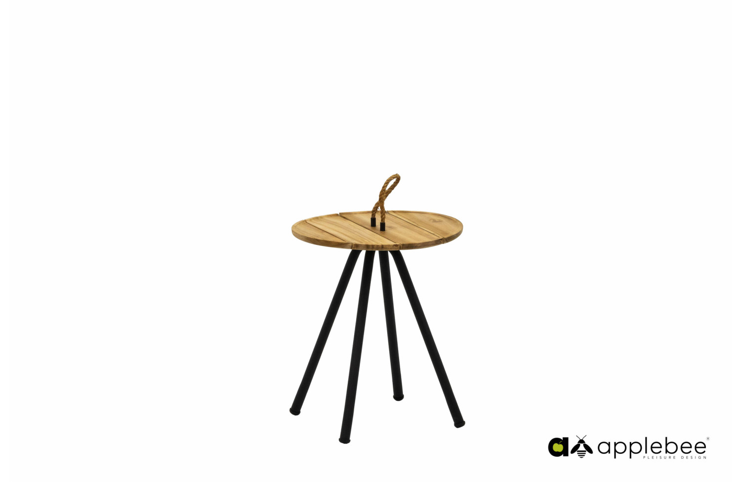 Zestaw z 2 Stolików Kawowych d.60 + d.40 (teak) APPLE BEE ELLE 70001183