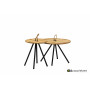 Zestaw z 2 Stolików Kawowych d.60 + d.40 (teak) APPLE BEE ELLE 70001183