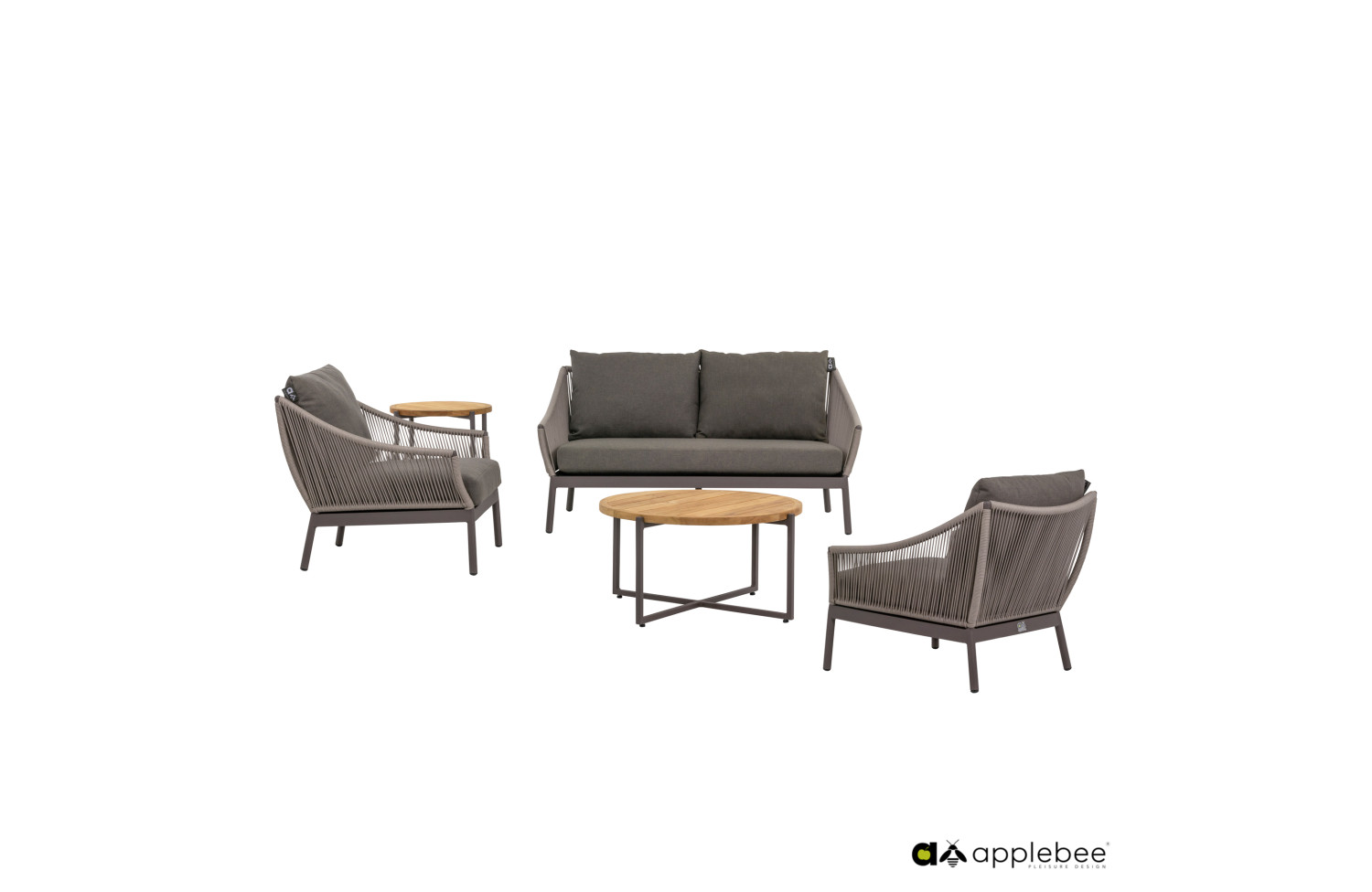 Sofa 2-osobowa (z poduszkami) APPLE BEE BIJOU 70001568 /TAUPE/GREY