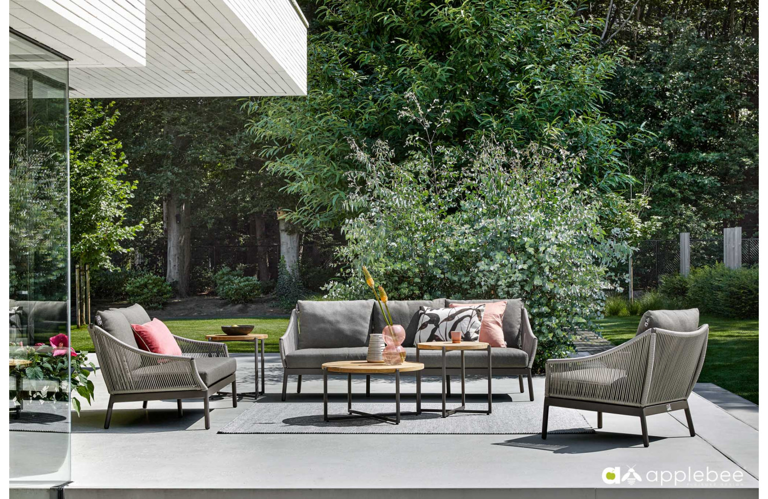 Sofa 3-osobowa (z poduszkami) APPLE BEE BIJOU 70001569 /TAUPE/GREY