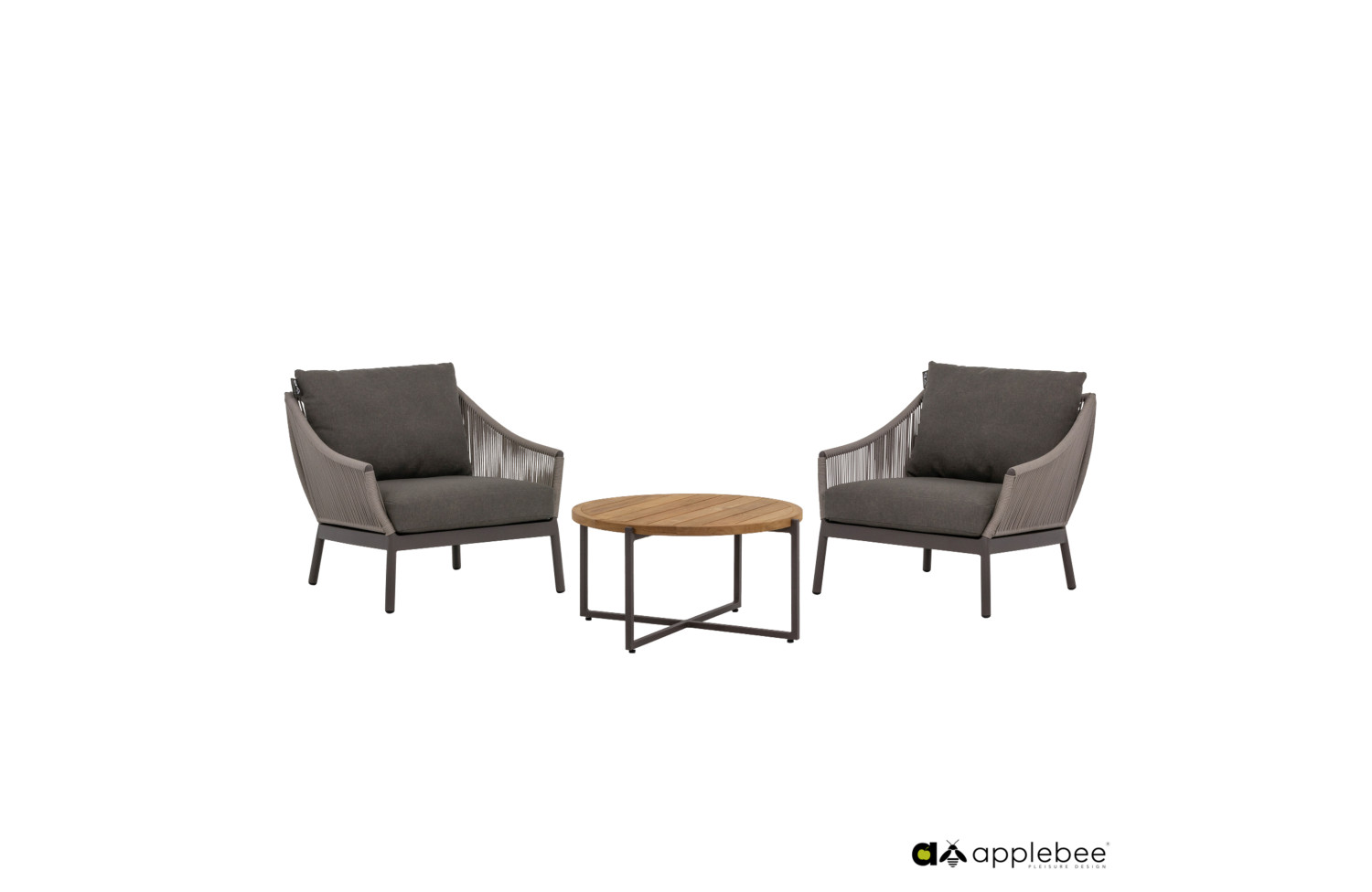 Fotel (z poduszkami) APPLE BEE BIJOU 70001567 /TAUPE/GREY