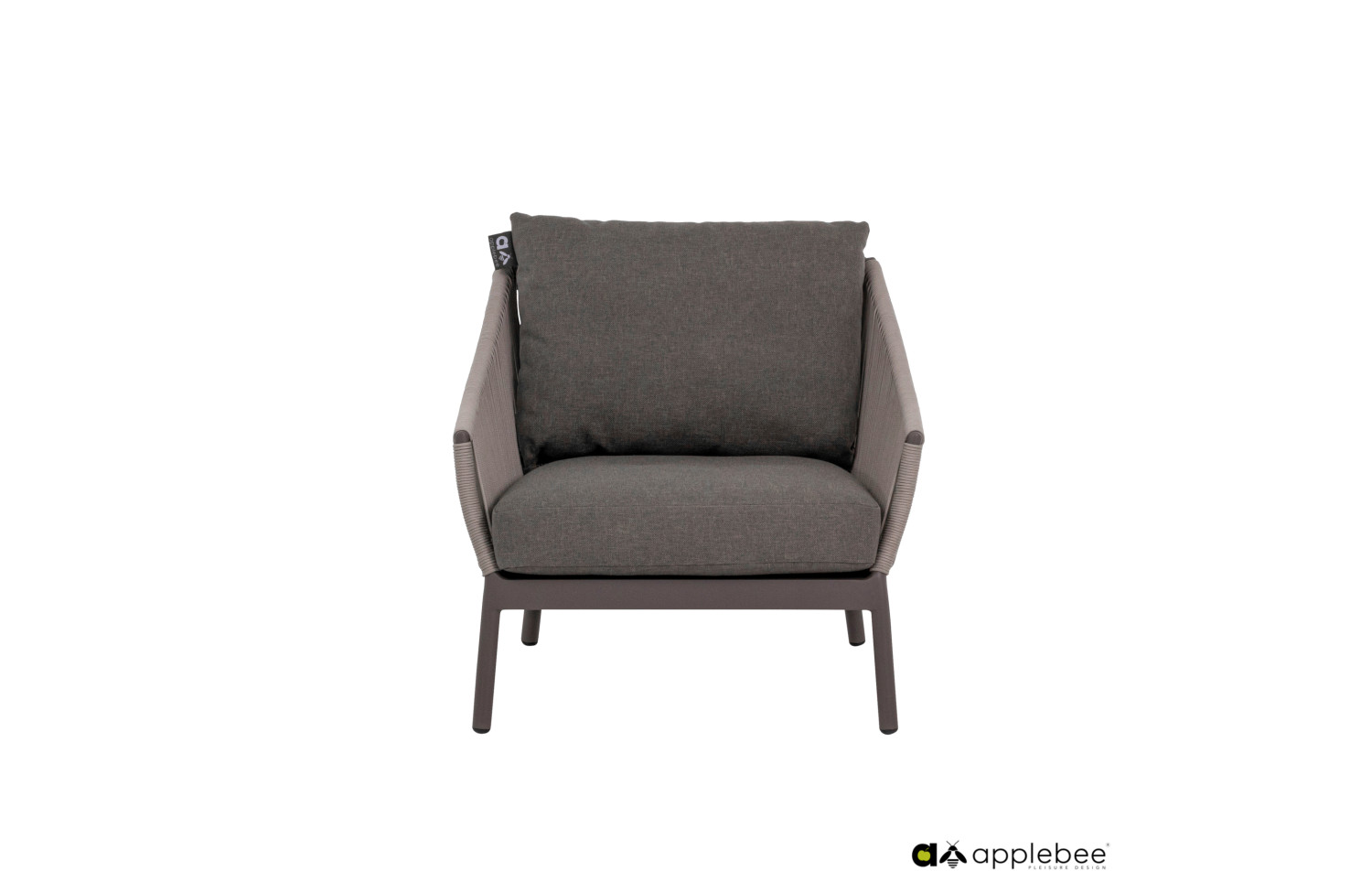 Fotel (z poduszkami) APPLE BEE BIJOU 70001567 /TAUPE/GREY