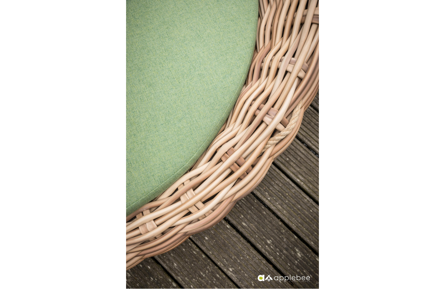 Sofa-Łóżko (z poduszkami) APPLE BEE COCOON 70000031 GREEN