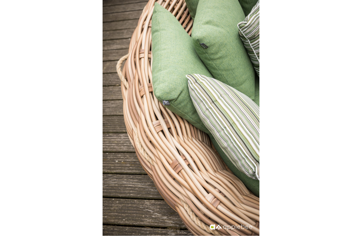 Sofa-Łóżko (z poduszkami) APPLE BEE COCOON 70000031 GREEN