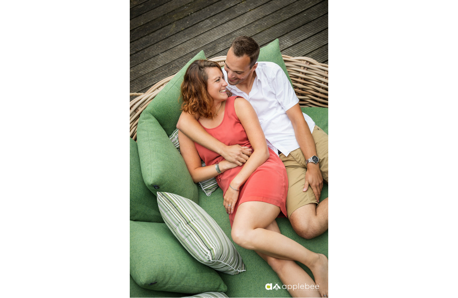 Sofa-Łóżko (z poduszkami) APPLE BEE COCOON 70000031 GREEN