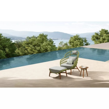 Fotel z wysokim oparciem (z poduszką) HIGOLD VASCA 301526 / GREEN