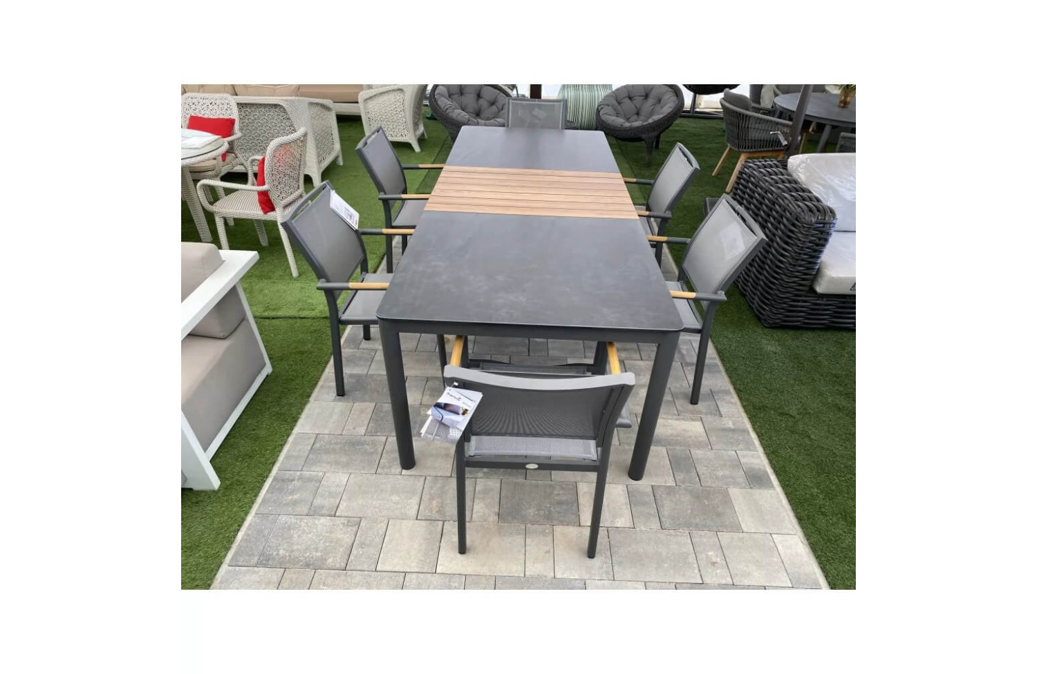 Стілець з підлокітниками COUTURE POLO 91801020-A / ANTHRACITE