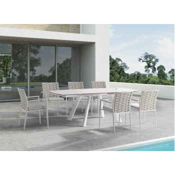 Обідній стіл розкладний 140-220 COUTURE LOOP 175001-HD / TWIST