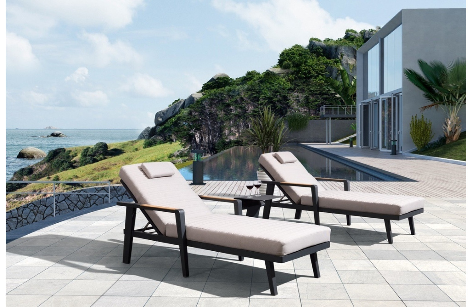 Кутовий столик HIGOLD ZIGZAG 677463 / 67744163 / BLACK