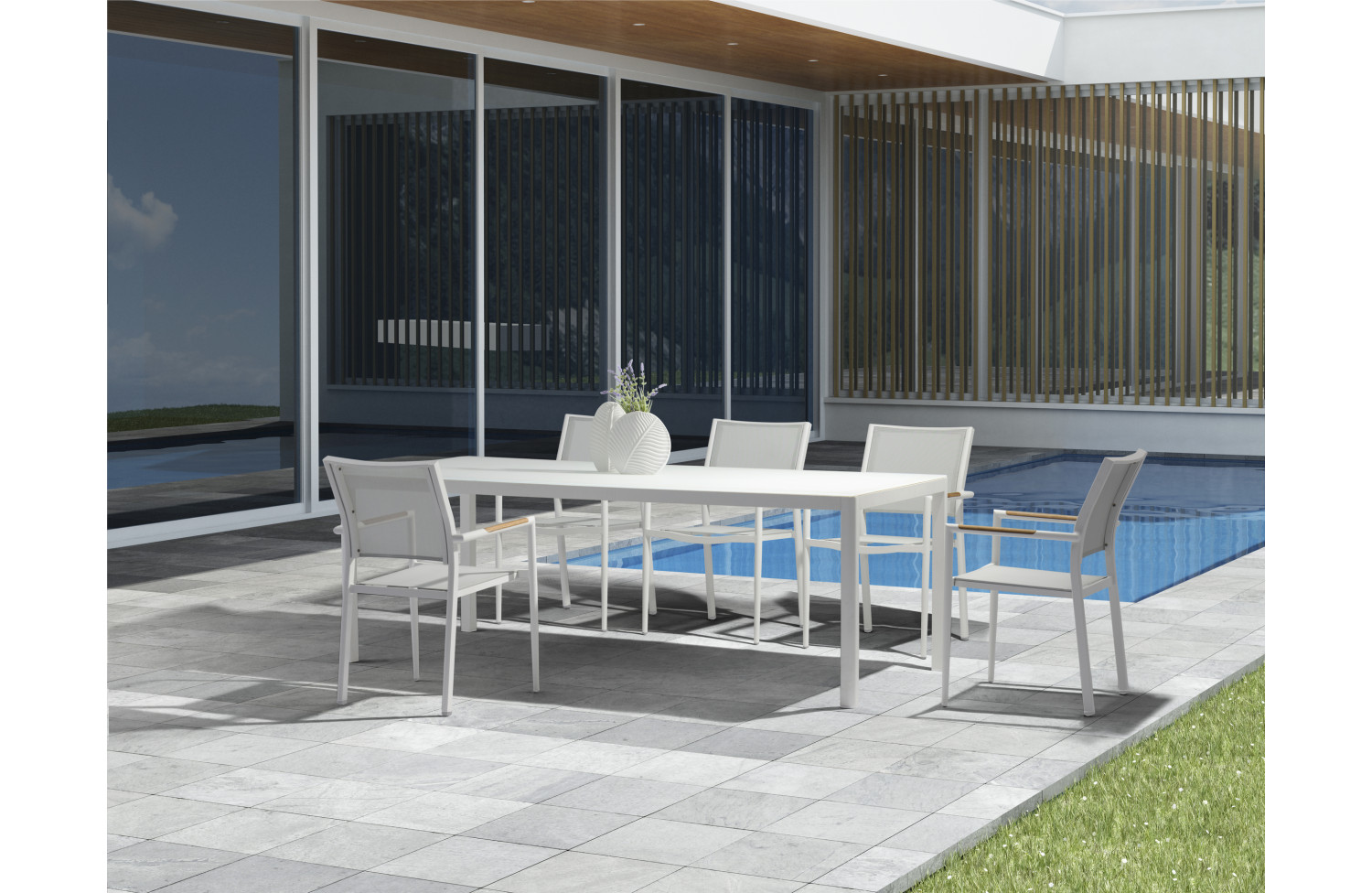 Стілець з підлокітниками COUTURE POLO WHITE 91801020-W / WHITE