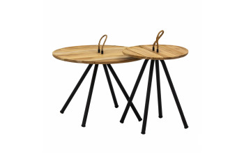 Комплект з 2 кавов. столиків д.60 + д.40 (тик) APPLE BEE ELLE 70001183