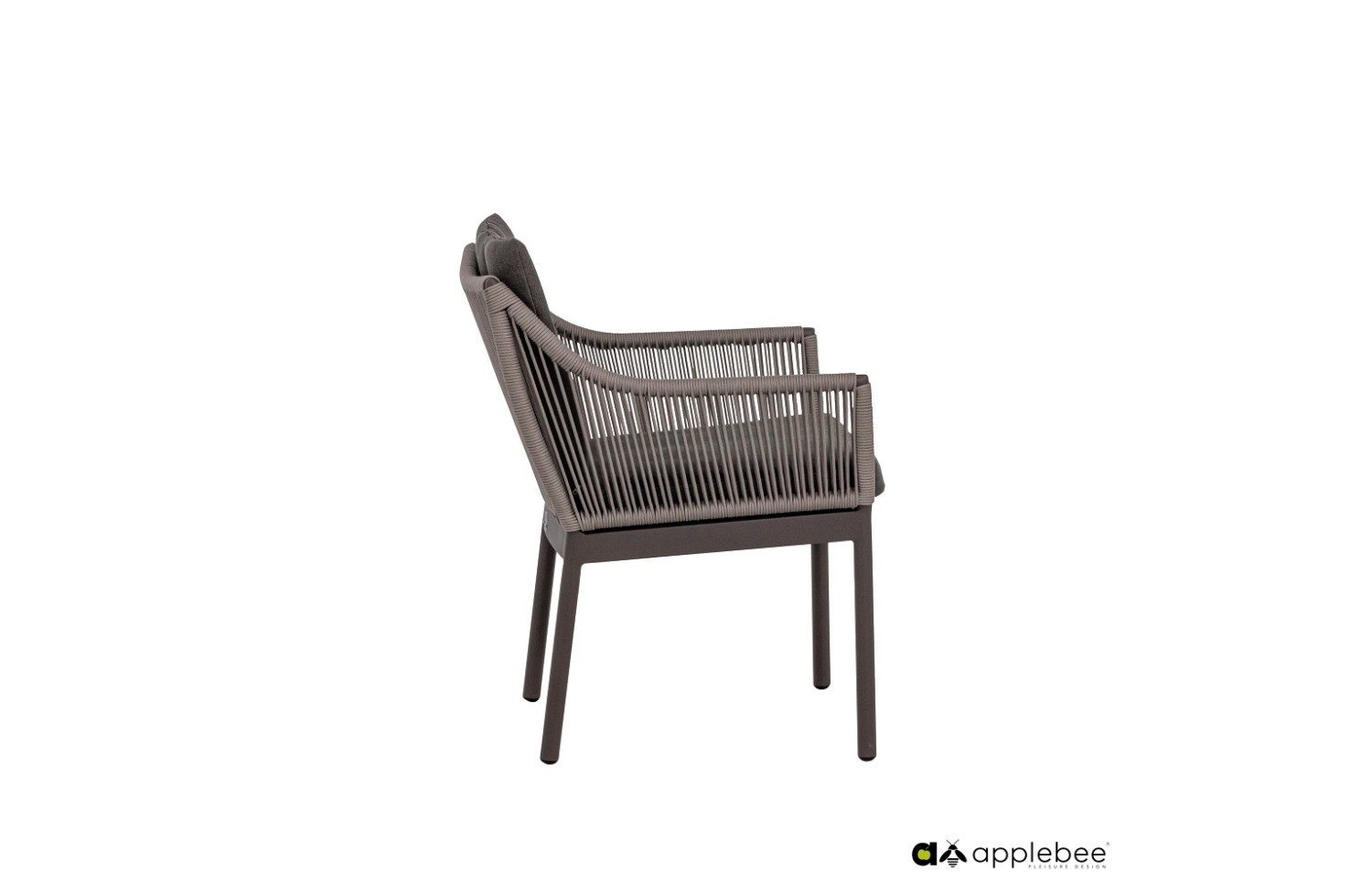 Стілець з підлокітниками (з подушками) APPLE BEE BIJOU 70001570/ TAUPE /TAUPE/GREY