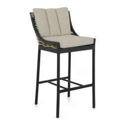 Барний Стілець ( з подушками) MILOU BLACK 70000632/ BLACK