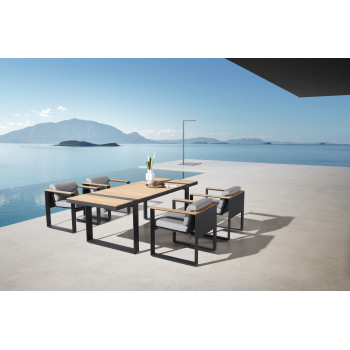 Обідній комплект 240 (з подушками) HIGOLD CAMBUSA 2062140 / ANTHRACITE