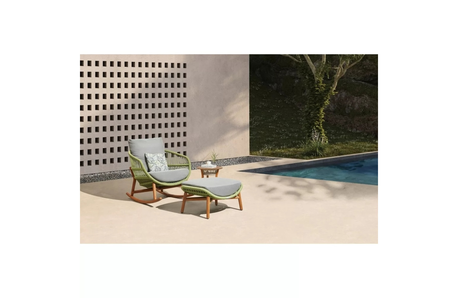 Крісло з високою спинкою (з подушками) HIGOLD VASCA 301526 / GREEN