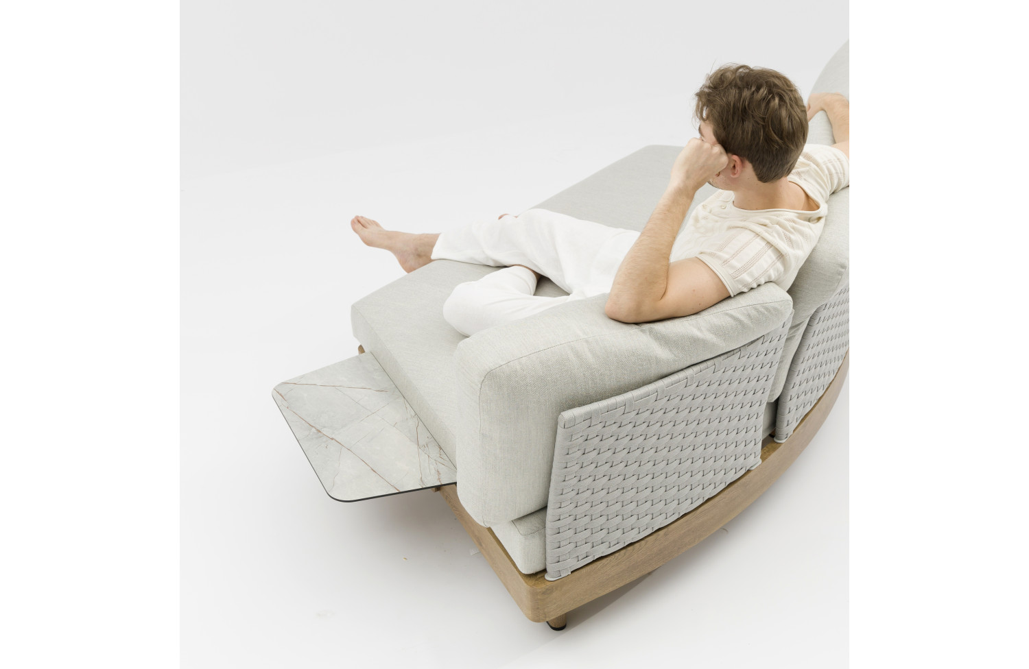 Диван 3-місний лівий (з подушками) COUTURE LOUNGE 92415130 / NATURAL