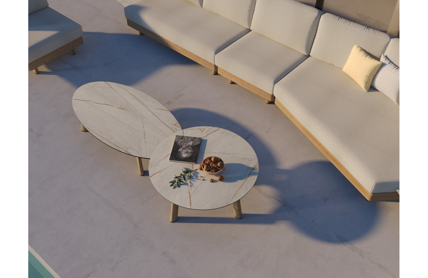 Кавовий столик (овальний) COUTURE LOUNGE 92415190 / NATURAL