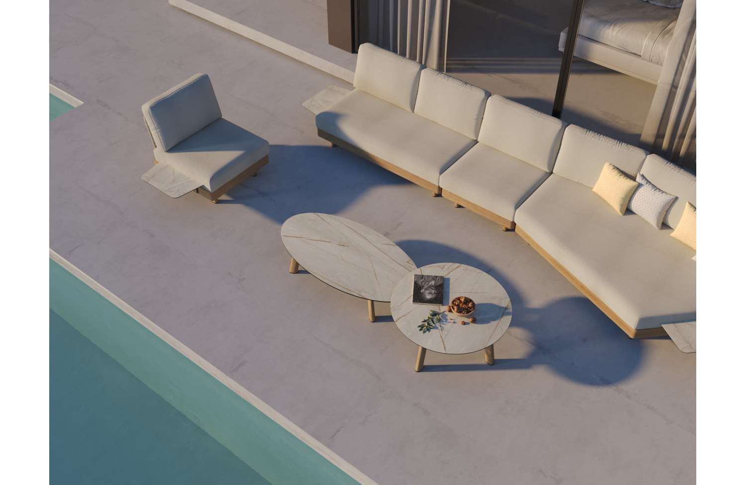 Кавовий столик (овальний) COUTURE LOUNGE 92415190 / NATURAL