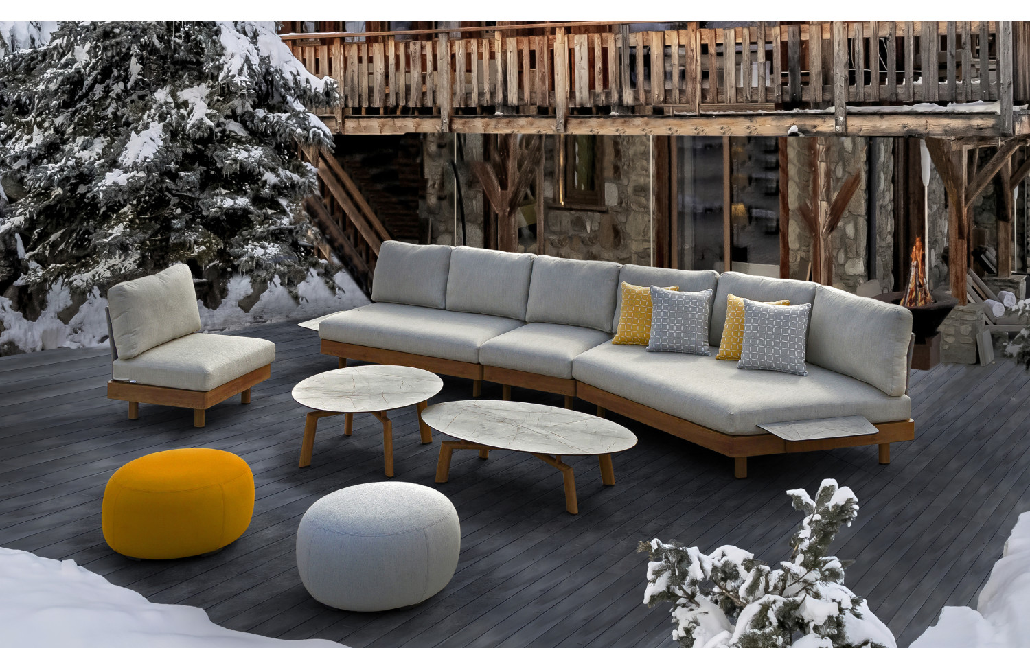 Кавовий столик (овальний) COUTURE LOUNGE 92415190 / NATURAL