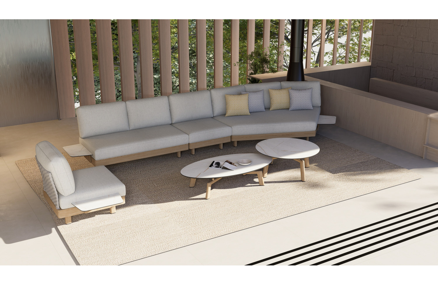 Кутовий столик (до дивану) COUTURE LOUNGE 92415191 / NATURAL