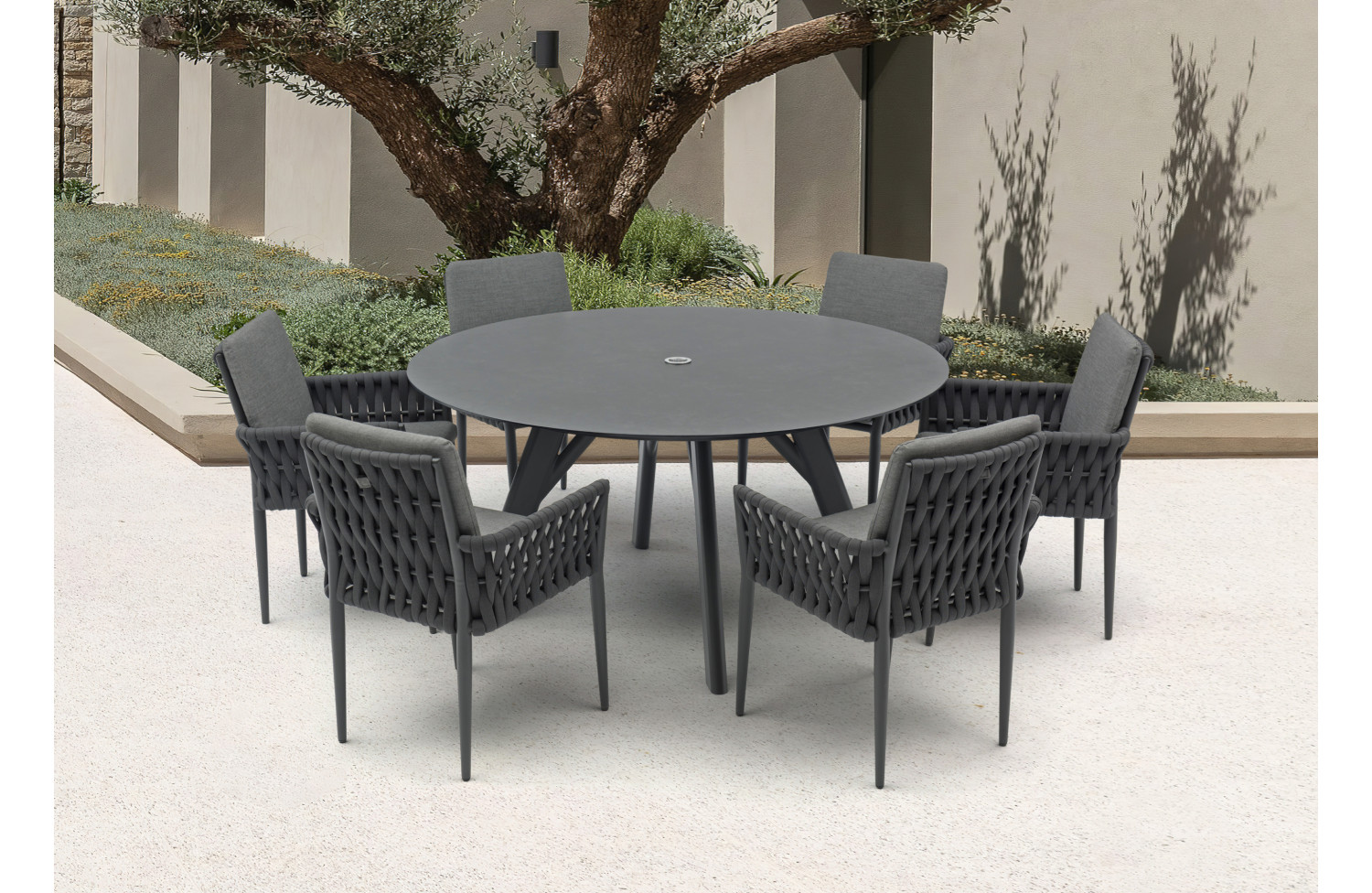 Обідній cтіл круглий д.150 COUTURE HUG 92256361-A-HPL / АНТРАЦИТ