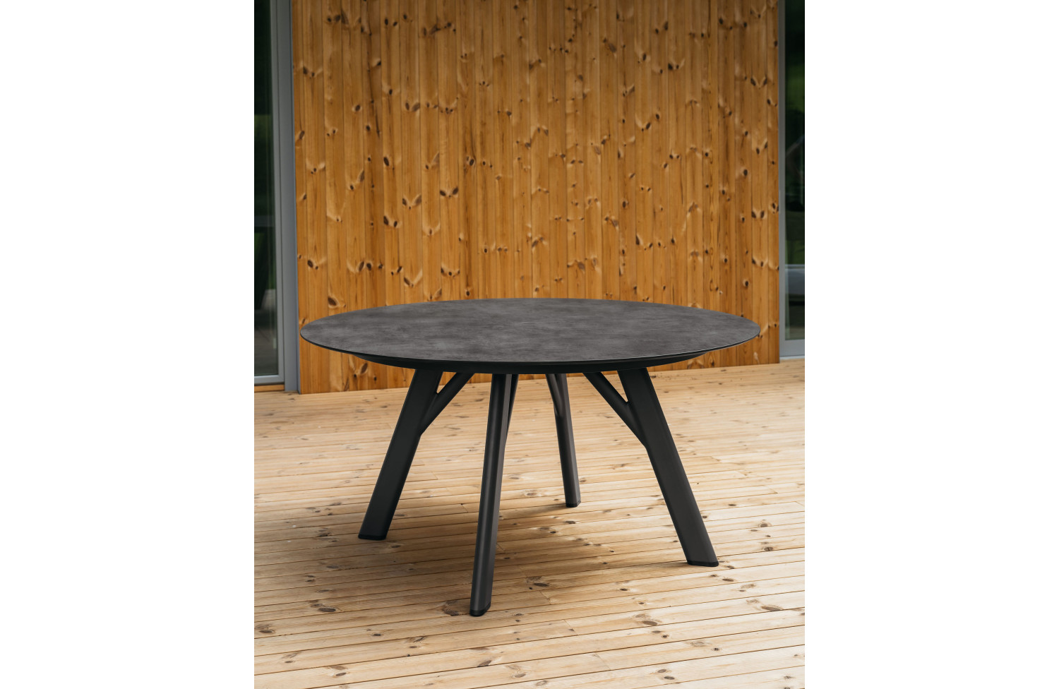 Обідній cтіл круглий д.150 COUTURE HUG 92256361-A-HPL / АНТРАЦИТ