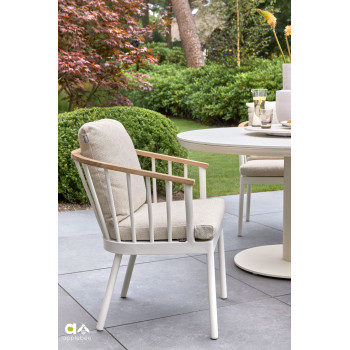 Стілець з підлокітниками ( з подушками) APPLE BEE CONDOR OYSTER 72000408 / TAUPE