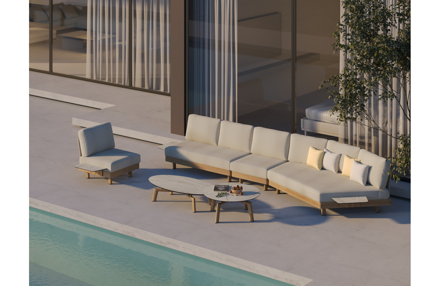 Кавовий солик (круглий) COUTURE LOUNGE 92415180 / NATURAL