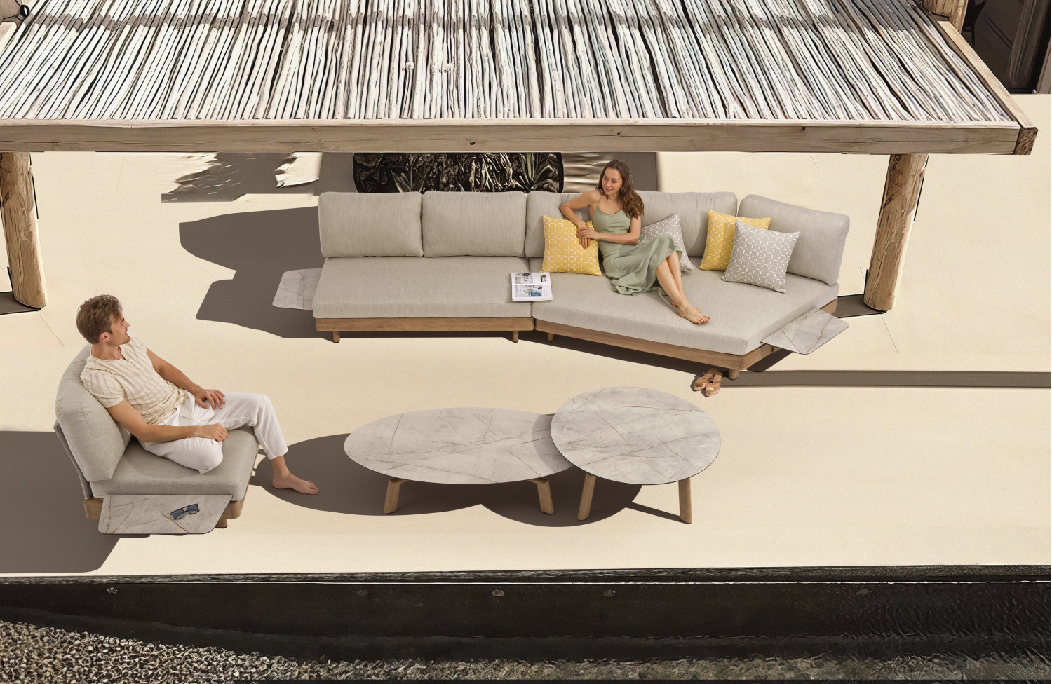 Кавовий солик (круглий) COUTURE LOUNGE 92415180 / NATURAL